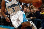 NEW ORLEANS - DECEMBER 16:  Chris Paul #3 of the New Orleans Hornets drives the ball against the Detroit Pistons at New Orleans Arena on December 16, 2009 in New Orleans, Louisiana. NOTE TO USER: User expressly acknowledges and agrees that, by downloading and/or using this Photograph, user is consenting to the terms and conditions of the Getty Images License Agreement. (Photo by Chris Graythen/Getty Images)