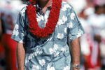 HONOLULU, HI - FEBRUARY 4:  Class of 1990 Hall of Fame inductee, Bob Griese, attends the 1990 NFL Pro Bowl at Aloha Stadium on February 4, 1990 in Honolulu, Hawaii.  The NFC won 27-21.  Quarterback Bob Griese played for the Miami Dolphins from 1967-1980.  (Photo by George Rose/Getty Images)