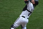 MILWAUKEE - MAY 14: Jason Kendall #18 of the Milwaukee Brewers catches a foul ball against the Florida Marlins on May 14, 2009 at Miller Park in Milwaukee, Wisconsin. The Brewers defeated the Marlins 5-3. (Photo by Jonathan Daniel/Getty Images)
