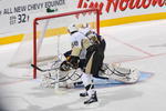 BUFFALO, NY - DECEMBER 19: Kris Letang #58 of the Pittsburgh Penguins scores the game winning goal in a shootout on Patrick Lalime #40 of the Buffalo Sabres  at HSBC Arena on December 19, 2009 in Buffalo, New York. Pittsburgh won 2-1. (Photo by Rick Stewart/Getty Images)