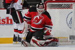 NEWARK, NJ - DECEMBER 18: Martin Brodeur #30 of the New Jersey Devils appears in his NHL record breaking 1030th NHL game against the Ottawa Senators at the Prudential Center on December 18, 2009 in Newark, New Jersey. The Devils defeated the Senators 4-2. (Photo by Bruce Bennett/Getty Images)