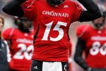CINCINNATI - NOVEMBER 27:  Tony Pike #15 of the Cincinnati Bearcats is pictured during the game against the Illinois Fighting Illini at Nippert Stadium on November 27, 2009 in Cincinnati, Ohio.  (Photo by Andy Lyons/Getty Images)
