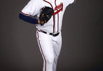 LAKE BUENA VISTA, FL - FEBRUARY 19:  Pitcher Mariano Gomez #71 of the Atlanta Braves poses for a photo during Spring Training Photo Day on February 19, 2009 at Champions Stadium at Walt Disney World of Sports in Lake Buena Vista, Florida.  (Photo by Chris Graythen/Getty Images)