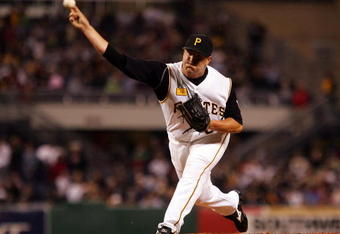 PITTSBURGH - MAY 10:  Matt Capps #55 of the Pittsburgh Pirates pitches in the ninth inning against the Atlanta Braves on May 10, 2008 at PNC Park in Pittsburgh, Pennsylvania.  (Photo by Jim McIsaac/Getty Images)