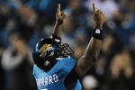 JACKSONVILLE, FL - DECEMBER 17:  David Garrard #9 of the Jacksonville Jaguars celebrates a Jaguars touchdown against the Indianapolis Colts at Jacksonville Municipal Stadium on December 17, 2009 in Jacksonville, Florida.  (Photo by Sam Greenwood/Getty Images)