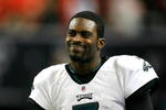 ATLANTA - DECEMBER 06:  Michael Vick #7 of the Philadelphia Eagles looks on from the sidelines during their 34-7 win over the Atlanta Falcons at Georgia Dome on December 6, 2009 in Atlanta, Georgia.  (Photo by Kevin C. Cox/Getty Images)