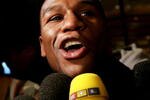 LAS VEGAS, NEVADA - DECEMBER 4:  Floyd Mayweather is interviewed at the MGM Grand Garden Arena December 4, 2007 in Las Vegas, Nevada. Mayweather Jr. will fight Ricky Hatton for the WBC welterweight championship on December 8. (Photo by John Gichigi/Getty Images)