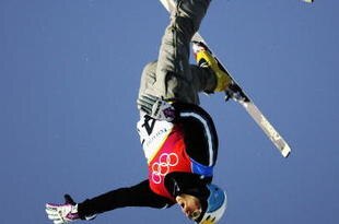 SAUZE D'OULX, ITALY - FEBRUARY 20:  Clyde Getty of Argentina in action during practice for the Mens Freestyle Skiing Aerials on Day 10 of the 2006 Turin Winter Olympic Games on February 20, 2006 in Sauze D'Oulx, Italy.  (Photo by Adam Pretty/Getty Images)