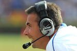 GAINESVILLE, FL - NOVEMBER 21: Coach Urban Meyer of the Florida Gators directs play against the Florida International University Golden Panthers, November 21, 2009 at Ben Hill Griffin Stadium in Gainesville, Florida.  (Photo by Al Messerschmidt/Getty Images)