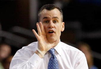 TAMPA, FL - MARCH 12:  Head coach Billy Donovan of the Florida Gators calls to his team against the Arkansas Razorbacks  during the first round of the SEC Men's Basketball Tournament at the St. Pete Times Forum March 12, 2009 in Tampa, Florida.  (Photo by Chris Graythen/Getty Images)