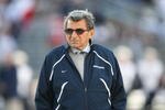STATE COLLEGE, PA - NOVEMBER 7: Head coach Joe Paterno of the Penn State Nittany Lions watches warm-ups before a game against the Ohio State Buckeyes on November 7, 2009 at Beaver Stadium in State College, Pennsylvania. Ohio State won 24-7. (Photo by Hunter Martin/Getty Images)