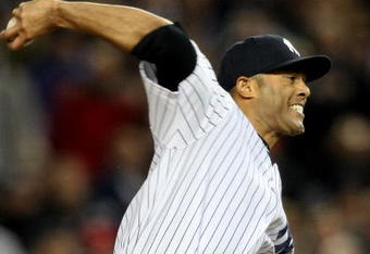 NEW YORK - NOVEMBER 04:  Mariano Rivera #42 of the New York Yankees throws a pitch against the Philadelphia Phillies in Game Six of the 2009 MLB World Series at Yankee Stadium on November 4, 2009 in the Bronx borough of New York City. The Yankees won 7-3 to win the series 4 games to 2.  (Photo by Nick Laham/Getty Images)
