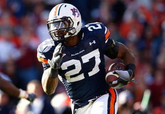 AUBURN, AL - NOVEMBER 27:  Mario Fannin #27 of the Auburn Tigers against the Alabama Crimson Tide at Jordan-Hare Stadium on November 27, 2009 in Auburn, Alabama.  (Photo by Kevin C. Cox/Getty Images)