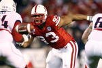 SAN DIEGO, CA - DECEMBER 30:  Defensive Tackle Ndamukong Suh #93 of the University of Nebraska Cornhuskers rushes the quarterback against the University of Arizona Wildcats during the Pacific Life Holiday Bowl, on December 30, 2009 at Qualcomm Stadium in San Diego, California. (Photo By Donald Miralle/Getty Images)