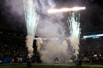 CHARLOTTE, NC - DECEMBER 20:  Jon Beason #52 of the Carolina Panthers is introduced before the game against the Minnesota Vikings at Bank of America Stadium on December 20, 2009 in Charlotte, North Carolina.  (Photo by Kevin C. Cox/Getty Images)