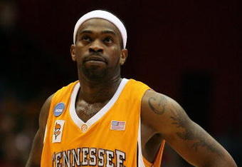 DAYTON, OH - MARCH 20: Tyler Smith #1 of the Tennessee Volunteers looks on during a game against the Oklahoma State Cowboys during the first round of the NCAA Division I Men's Basketball Tournament at the University of Dayton Arena on March 20, 2009 in Dayton, Ohio.  (Photo by Andy Lyons/Getty Images)