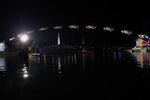 LONG BEACH, CA - DECEMBER 31:  In this multiple exposure handout image provided by Red Bull Photofiles, Travis Pastrana breaks the world record for the longest distance jump in a rally car  on December 31, 2009 in Long Beach, CA. The ramp to ramp jump was made over water at the 'RedBull: New Year. No Limits' event. Pastrana jumped in his rally car off the Pine Street Pier onto a floating barge anchored in Long Beach's Rainbow Harbor, establishing a new record of 269 feet, which broke the existing mark of 171 feet. (Photo by Chris Tedesco/Red Bull Photofiles via Getty Images)