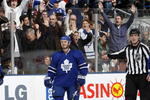 TORONTO - DECEMBER 26: Ian White #7 of the Toronto Maple Leafs celebrates his 2nd period goal against the Montreal Canadiens during their NHL game at the Air Canada Centre December 26, 2009 in Toronto, Ontario.(Photo By Dave Sandford/Getty Images)