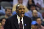 15 Mar 2002:  Head coach Jimmy Collins of the University of Illinois at Chicago shouts from the sidelines during the first round of the NCAA basketball championship game against Oklahoma at the American Airlines Center in Dallas, Texas.  Oklahoma defeat the UIC 71-63.  DIGITAL IMAGE Mandatory Credit: Ronald Martinez/Getty Images