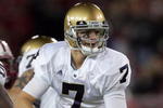 PALO ALTO, CA - NOVEMBER 28:  Jimmy Clausen #7 of the Notre Dame Fighting Irish in action during their game against the Stanford Cardinal at Stanford Stadium on November 28, 2009 in Palo Alto, California.  (Photo by Ezra Shaw/Getty Images)