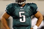 ARLINGTON, TX - JANUARY 03:  Quarterback Donovan McNabb #5 of the Philadelphia Eagles reacts during a 24-0 loss against the Dallas Cowboys at Cowboys Stadium on January 3, 2010 in Arlington, Texas.  (Photo by Ronald Martinez/Getty Images)