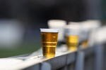 NORTHAMPTON, ENGLAND - DECEMBER 12:  Beer lined up during the Heineken Cup match between Northampton Saints and Benetton Treviso at Franklin's Gardens on December 12, 2009 in Northampton, England.  (Photo by David Rogers/Getty Images)