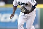 SEATTLE - SEPTEMBER 02:  Bill Hall #3 of the Seattle Mariners moves to field the ball against the Los Angeles Angels of Anaheim at Safeco Field on September 2, 2009 in Seattle, Washington. (Photo by Otto Greule Jr/Getty Images)
