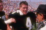 2 Sep 1989:  Quarterback Brett Favre of the Southern Mississippi Golden Eagles on the sideline during the Golden Eagles 30-26 victory over the Florida State Seminoles at Roberts Stadium in Hattiesburg, Mississippi.  Mandatory Credit: Allen Steele  /Allspo