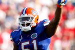 JACKSONVILLE, FL - OCTOBER 31:  Brandon Spikes #51 of the Florida Gators against the Georgia Bulldogs at Jacksonville Municipal Stadium on October 31, 2009 in Jacksonville, Florida.  (Photo by Kevin C. Cox/Getty Images)