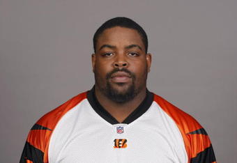 CINCINNATI - 2009:  Tank Johnson of the Cincinnati Bengals poses for his 2009 NFL headshot at photo day in Cincinnati, Ohio. (Photo by NFL Photos)  
