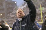 SEATTLE - DECEMBER 21: Head coach Mike Holmgrem of the Seattle Seahawks waves to fans after his final home game as head coach against the New York Jets on December 21, 2008 at Qwest Field in Seattle, Washington. The Seahawks defeated the Jets 13-3. (Photo by Otto Greule Jr/Getty Images)