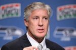 RENTON, WA - JANUARY 12:  Pete Carroll answers questions at a press conference announcing his hiring as the new head coach of the Seattle Seahawks on January 12, 2010 at the Seahawks training facility in Renton, Washington. (Photo by Otto Greule Jr/Getty Images)
