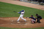 CHICAGO - JULY 8:  Milton Bradley #21 of the Chicago Cubs bats against the Atlanta Braves during the game on July 8, 2009 at Wrigley Field in Chicago, Illinois. (Photo by Jonathan Daniel/Getty Images) 