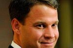 LOS ANGELES, CA - JANUARY 13:  Lane Kiffin (L)  the new college football coach of University of Southern California speaks during a news conference at Heritage Hall on the campus of USC on January 13, 2010 in Los Angeles, California.  (Photo by Kevork Djansezian/Getty Images)
