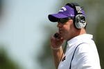 GREENVILLE, NC - SEPTEMBER 05:  Head coach Skip Holtz of the East Carolina Pirates walks onto the field against the Appalachian State Mountaineers at Dowdy-Ficklen Stadium on September 5, 2009 in Greenville, North Carolina.  (Photo by Streeter Lecka/Getty Images)