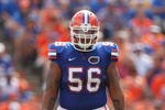 GAINESVILLE, FL - OCTOBER 25:  Maurkice Pouncey #56 of the Florida Gators lines up in a game against the Kentucky Wildcats at Ben Hill Griffin Stadium on October 25, 2008 in Gainesville, Florida.  (Photo by Sam Greenwood/Getty Images)
