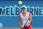 MELBOURNE, AUSTRALIA - JANUARY 13:  Justine Henin of Belgium watches the ball during a practice session ahead of the 2010 Australian Open at Melbourne Park on January 13, 2010 in Melbourne, Australia.  (Photo by Scott Barbour/Getty Images)