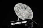 PASADENA, CA - JANUARY 07:  The BCS National Championship trophy which was won by the Alabama Crimson Tide after winning the Citi BCS National Championship game over the Texas Longhorns at the Rose Bowl on January 7, 2010 in Pasadena, California. The Crimson Tide defeated the Longhorns 37-21.  (Photo by Kevork Djansezian/Getty Images)