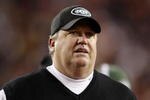 CINCINNATI - JANUARY 9: Head coach Rex Ryan of the New York Jets stands on the sidelines during the 2010 AFC wild-card playoff game against the Cincinnati Bengals at Paul Brown Stadium on January 9, 2010 in Cincinnati, Ohio. (Photo by Andy Lyons/Getty Images)