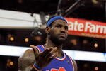 OAKLAND, CA - JANUARY 11:  LeBron James #23 of the Cleveland Cavaliers reacts to a call during their game against the Golden State Warriors at Oracle Arena on January 11, 2010 in Oakland, California.  NOTE TO USER: User expressly acknowledges and agrees that, by downloading and/or using this Photograph, user is consenting to the terms and conditions of the Getty Images License Agreement.  (Photo by Ezra Shaw/Getty Images)