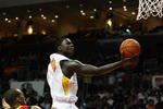 CORAL GABLES, FL - APRIL 01:  Lance Stephenson #1 of the East Team lays the ball up over Avery Bradley Jr. #11 of the West Team in the 2009 McDonald's All American Men's High School Basketball Game at BankUnited Center on April 1, 2009 in Coral Gables, Florida.  (Photo by Doug Benc/Getty Images)