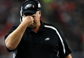 ATLANTA - DECEMBER 06:  Head coach Andy Reid of the Philadelphia Eagles against the Atlanta Falcons at Georgia Dome on December 6, 2009 in Atlanta, Georgia.  (Photo by Kevin C. Cox/Getty Images)