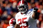 AUBURN, AL - NOVEMBER 27:  Rolando McClain #25 of the Alabama Crimson Tide against the Auburn Tigers at Jordan-Hare Stadium on November 27, 2009 in Auburn, Alabama.  (Photo by Kevin C. Cox/Getty Images)