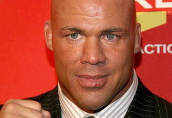 LAS VEGAS - DECEMBER 07:  Pro wrestler Kurt Angle arrives at Spike TV's 2007 'Video Game Awards' at the Mandalay Bay Events Center on December 7, 2007 in Las Vegas, Nevada.  (Photo by Frazer Harrison/Getty Images)