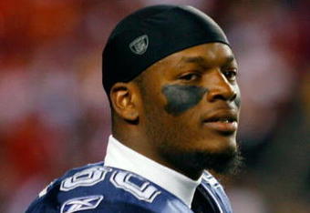 LANDOVER, MD - NOVEMBER 16: Martellus Bennett #80 of the Dallas Cowboys looks on during warmups before the game against the Washington Redskins on November 16, 2008 at FedEx Field in Landover, Maryland.  (Photo by Jaime L. Mikle/Getty Images)