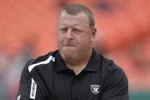 KANSAS CITY, MO - SEPTEMBER 20:  Head coach Tom Cable of the Oakland Raiders looks on before the game against the Kansas City Chiefs at Arrowhead Stadium on September 20, 2009 in Kansas City, Missouri. (Photo by Jamie Squire/Getty Images)