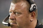 SEATTLE - SEPTEMBER 03:  Head coach Tom Cable of the Oakland Raiders watches the action during the game against the Seattle Seahawks on September 3, 2009 at Qwest Field in Seattle, Washington. (Photo by Otto Greule Jr/Getty Images)   
