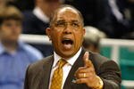 GREENSBORO, NC - MARCH 19:  Head coach Tubby Smith of the Minnesota Golden Gophers yells to his team against the Texas Longhorns during the first round of the NCAA Division I Men's Basketball Tournament at the Greensboro Coliseum on March 19, 2009 in Greensboro, North Carolina.  (Photo by Streeter Lecka/Getty Images)