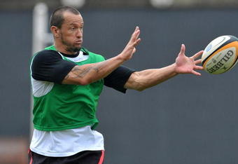 JOHANNESBURG, SOUTH AFRICA: JANUARY 25:  Carlos Spencer of Auto and General Lions in action during a training session at Johannesburg Stadium on 25 January 2010 in Johannesburg, South Africa.  (Photo by Duif du Toit/Gallo Images/Getty Images)