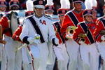 AUBURN, AL - NOVEMBER 27:  The marching band of the Auburn Tigers performs before facing the Alabama Crimson Tide at Jordan-Hare Stadium on November 27, 2009 in Auburn, Alabama.  (Photo by Kevin C. Cox/Getty Images)